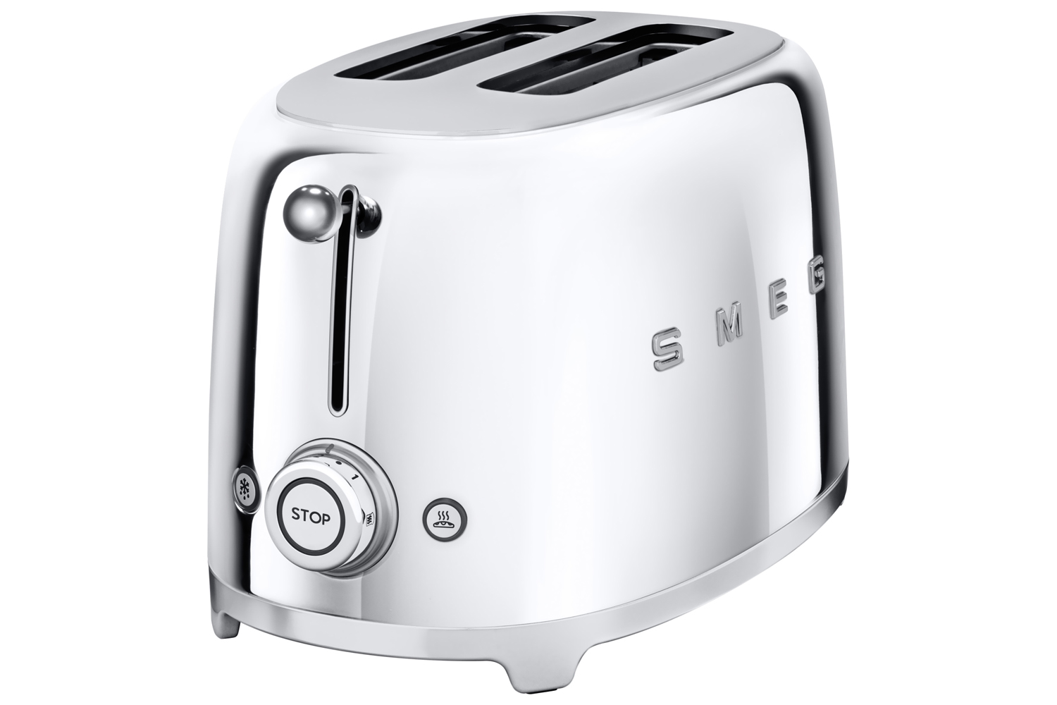 Smeg 50's Retro Style Aesthetic 2 Slice Toaster TSF01SSUK Stainless