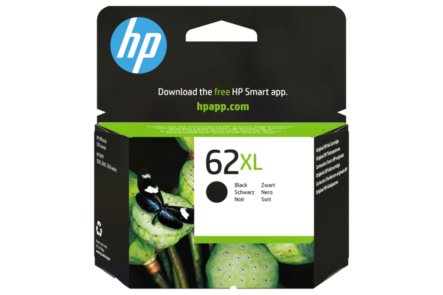 HP 62XL High Yield Original Ink Cartridge | Black