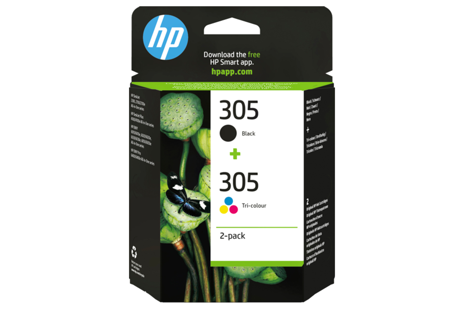 HP 305 Original Ink Cartridges | Black/Tri-Colour | Pack of 2
