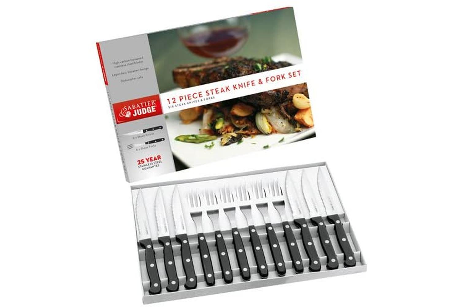 Judge Iv42 Sabatier Iv 12 Piece Knife And Fork Set - High Quality, Long Lasting And Dishwasher Safe