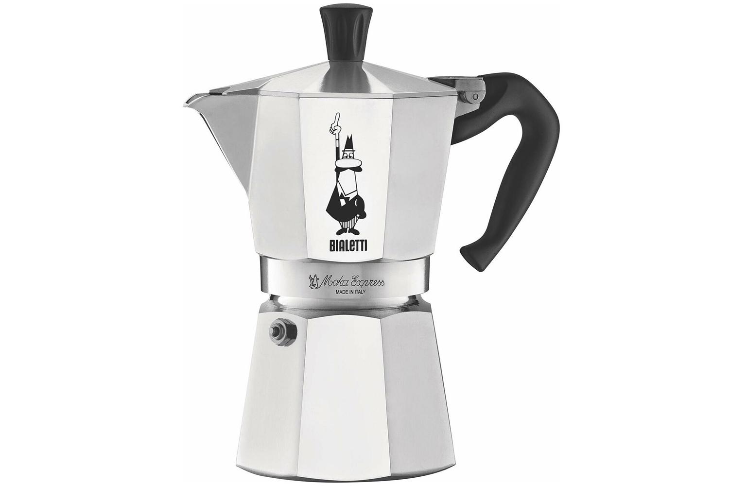 Bialetti Me6 Moka Express 6 Cup Stovetop Espresso Maker Aluminium Coffee Pot