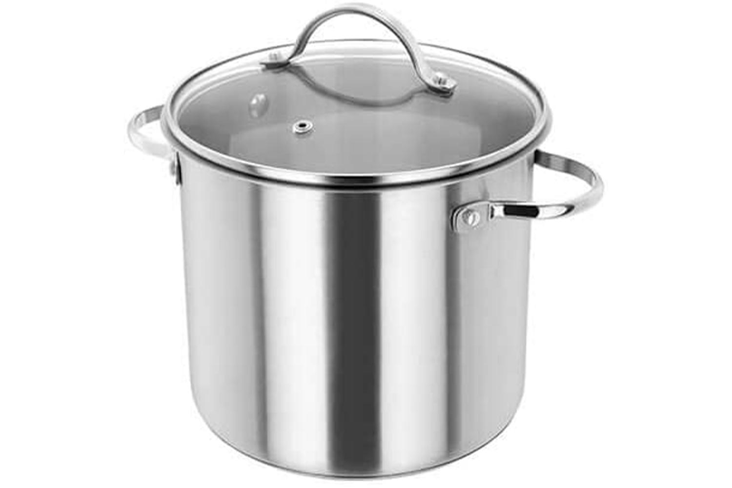 Judge 20cm Stockpot With Glass Lid - 5 Litre Capacity, Induction Suitable