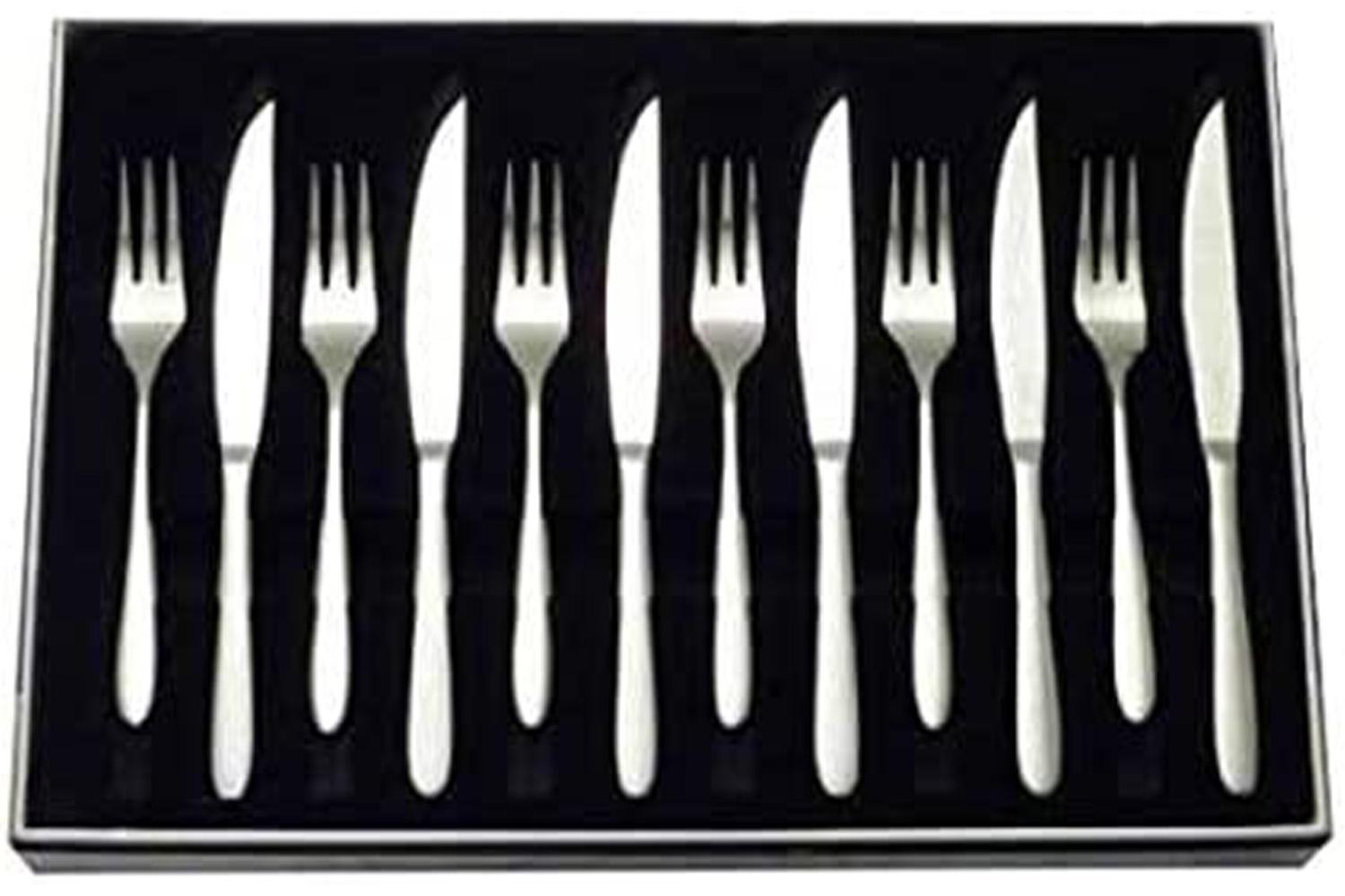 Stellar | Winchester Cutlery Set of 6  Knives and Forks | Stainless Steel