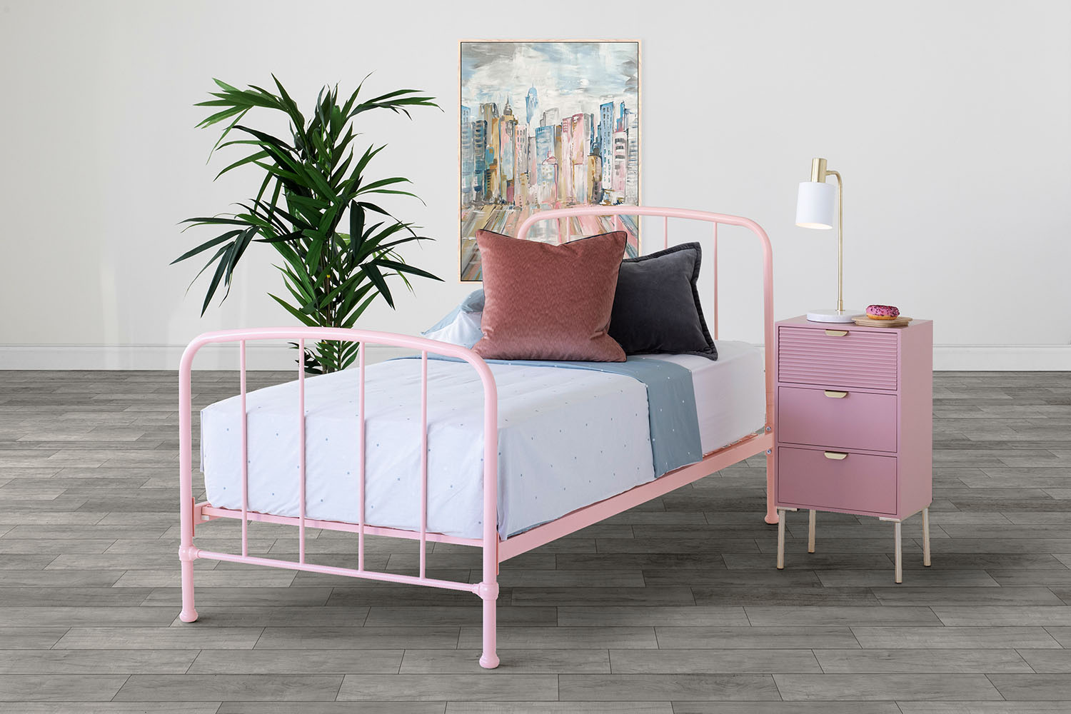 Dillon Bed Frame | Small Double | 4ft | Blush
