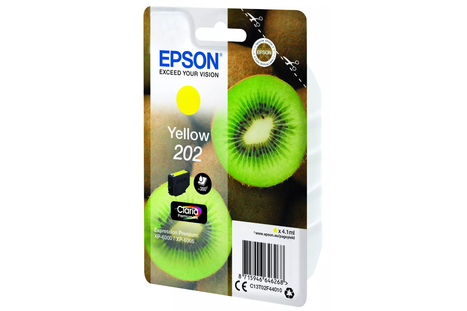 Epson 202 Kiwi Claria Premium Ink | Yellow