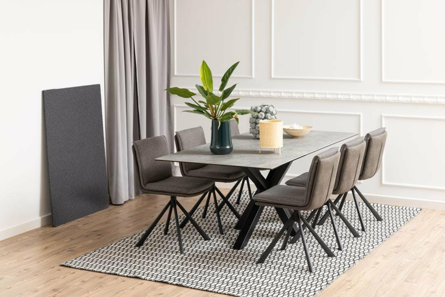 Harlie Rectangular Dining Table | 200 cm | Grey
