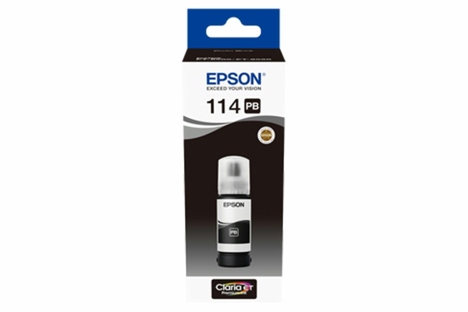 Epson T07B1 114 Eco Tank Photo Ink Bottle | 70ml | Black