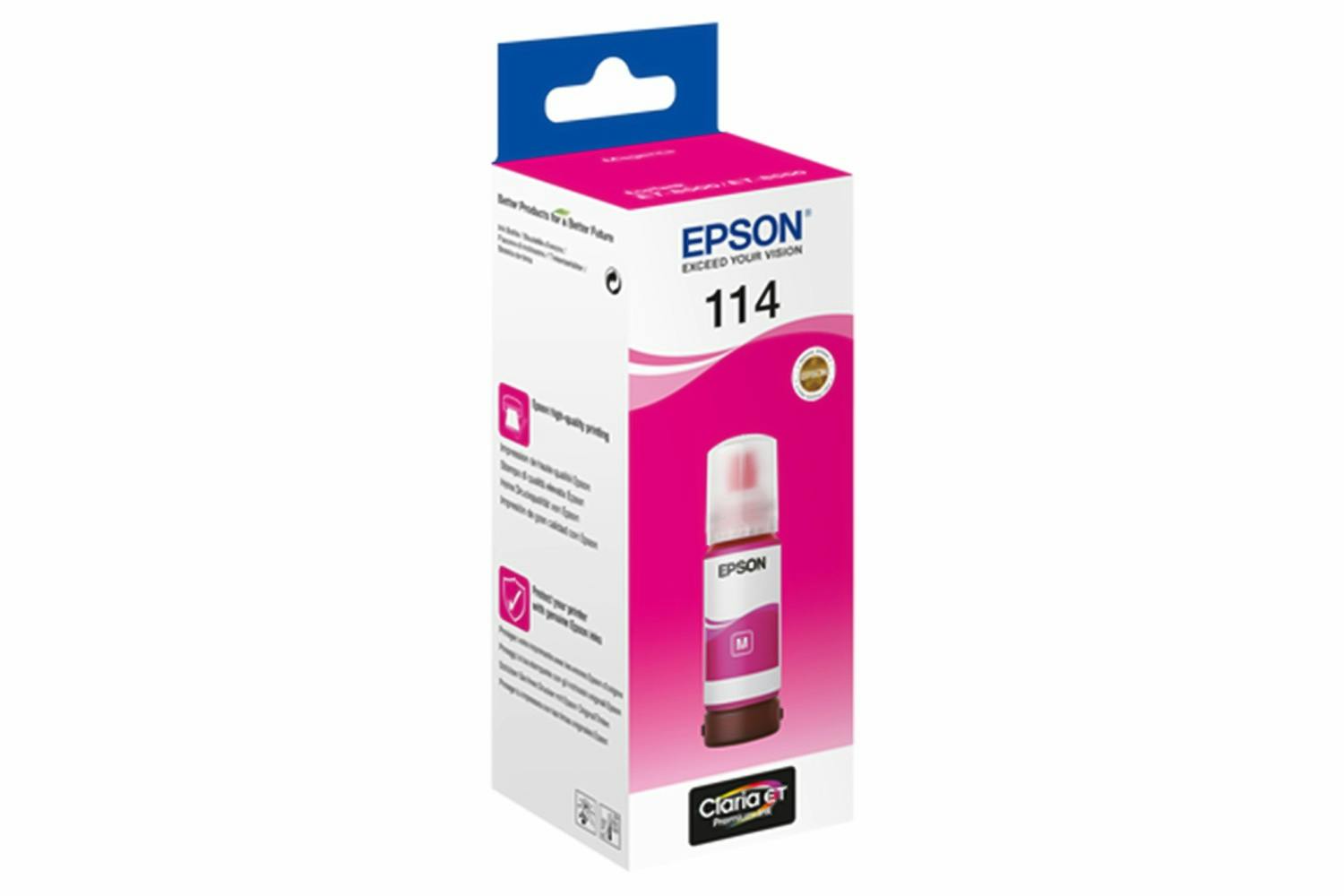 Epson T07B3 114 Eco Tank Ink Bottle | 70ml | Magenta