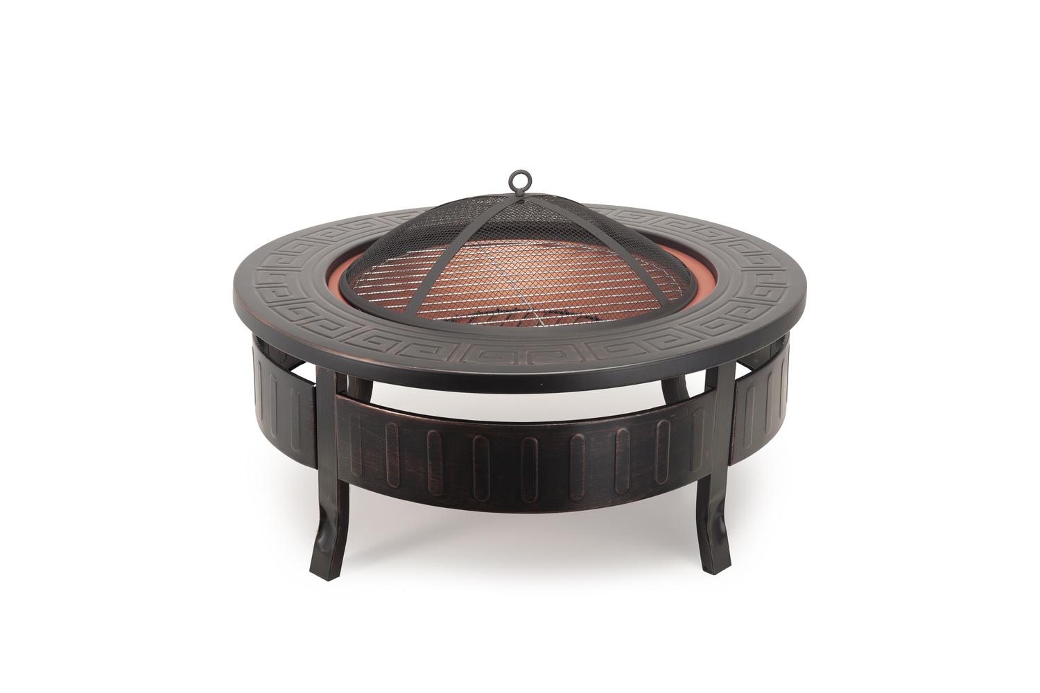 Raygar Multifunctional Round 3-in-1 Metal Garden Fire Pit Bbq Ice Bucket Patio Heater