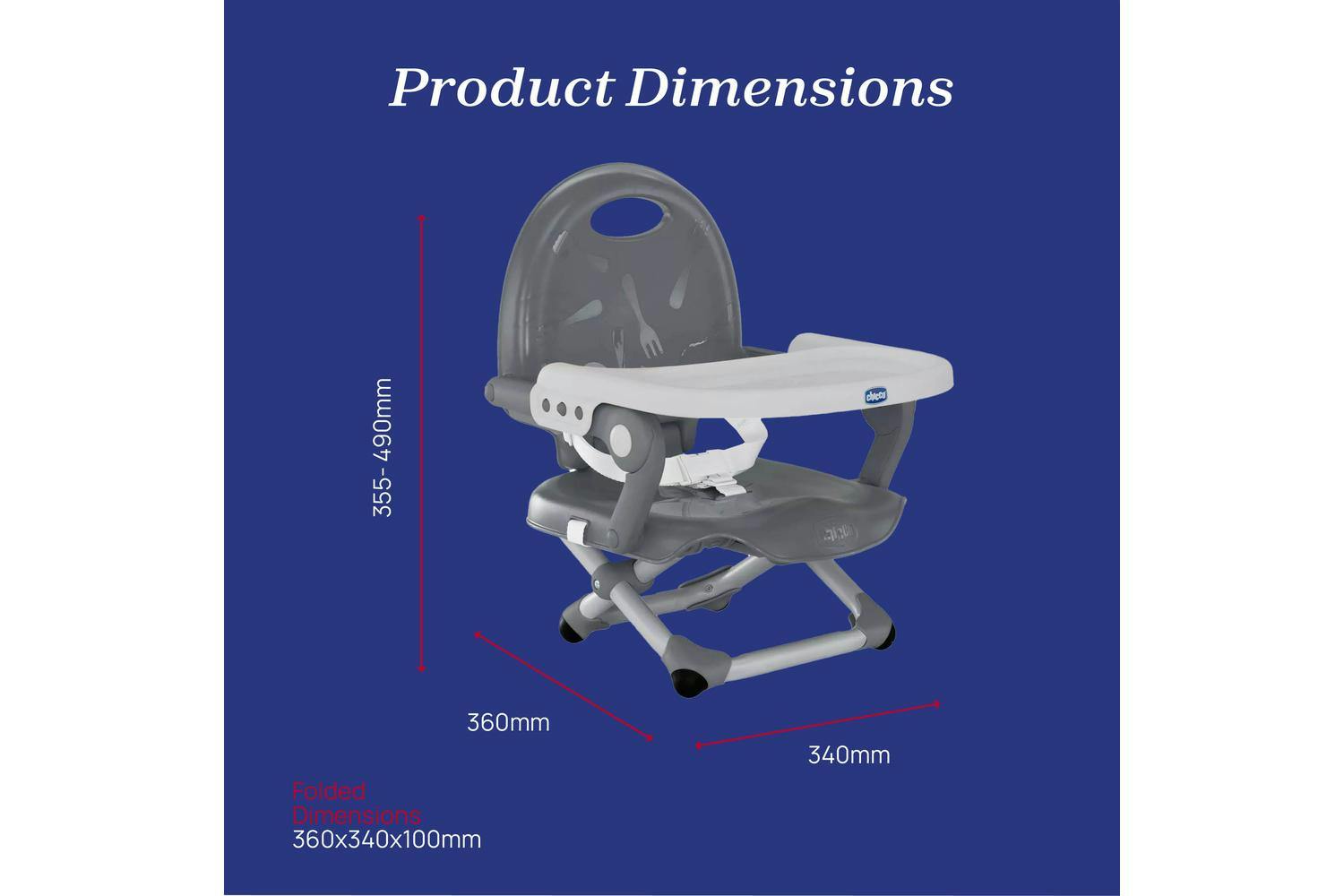 Chicco Pocket Snack Booster Seat: Compact, Portable Adjustable