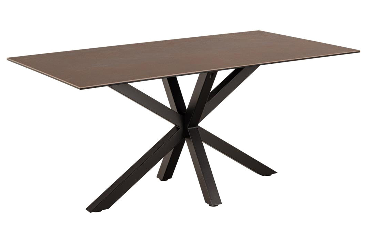 Harlie Rectangular Dining Table | 160 cm | Rust Brown