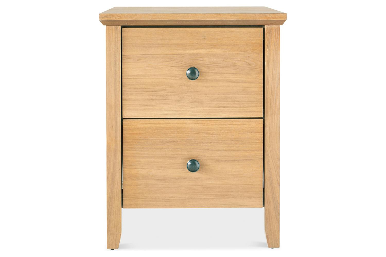 Ezra Bedside Locker | 2 Drawer | Ash