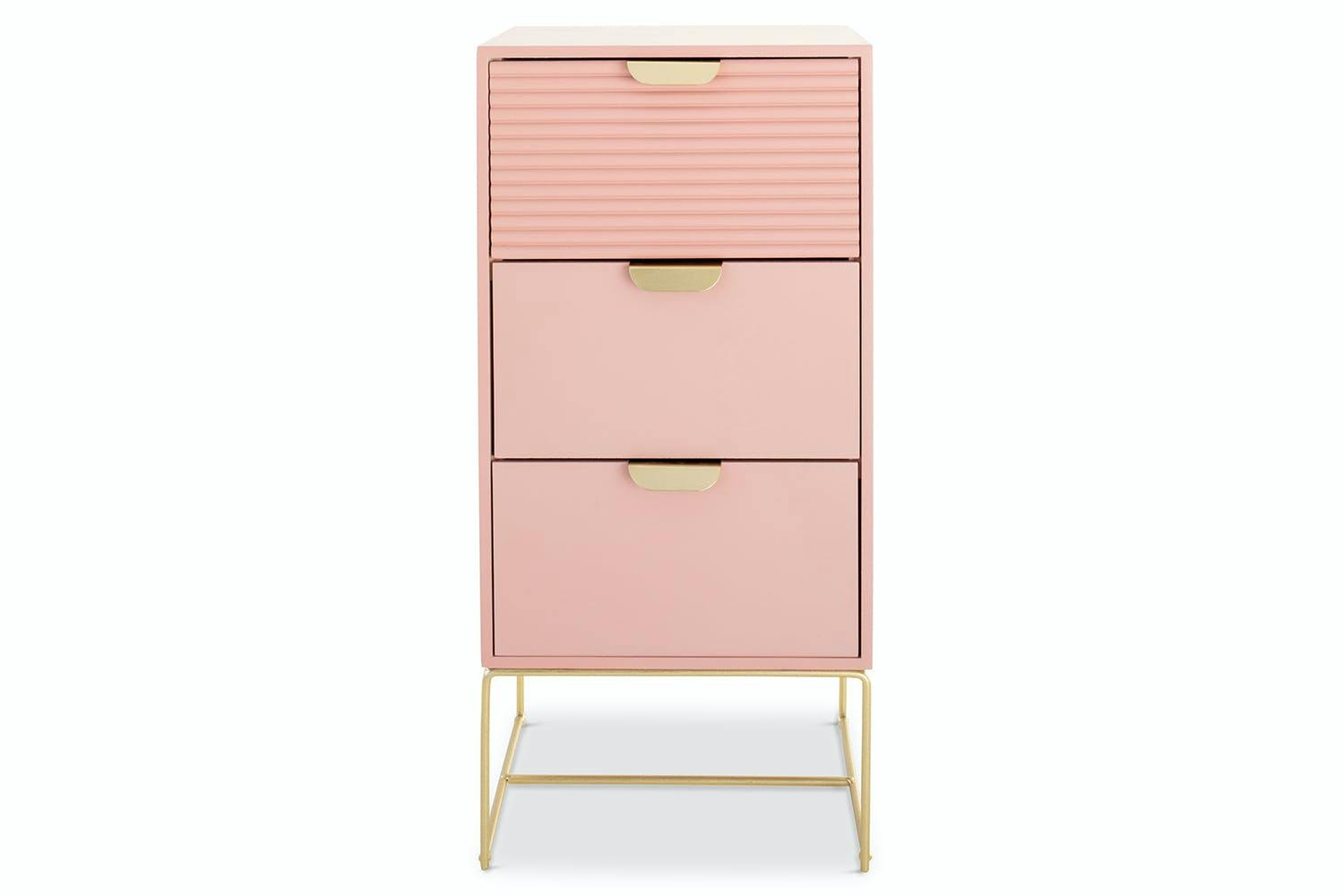 Frankie Bedside Table | Slim | Pink