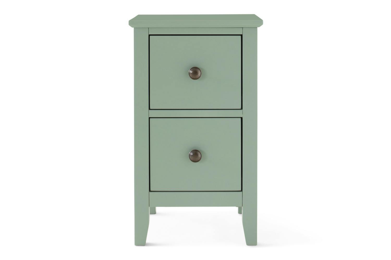 Otto Bedside Table | 2 Drawer | Green