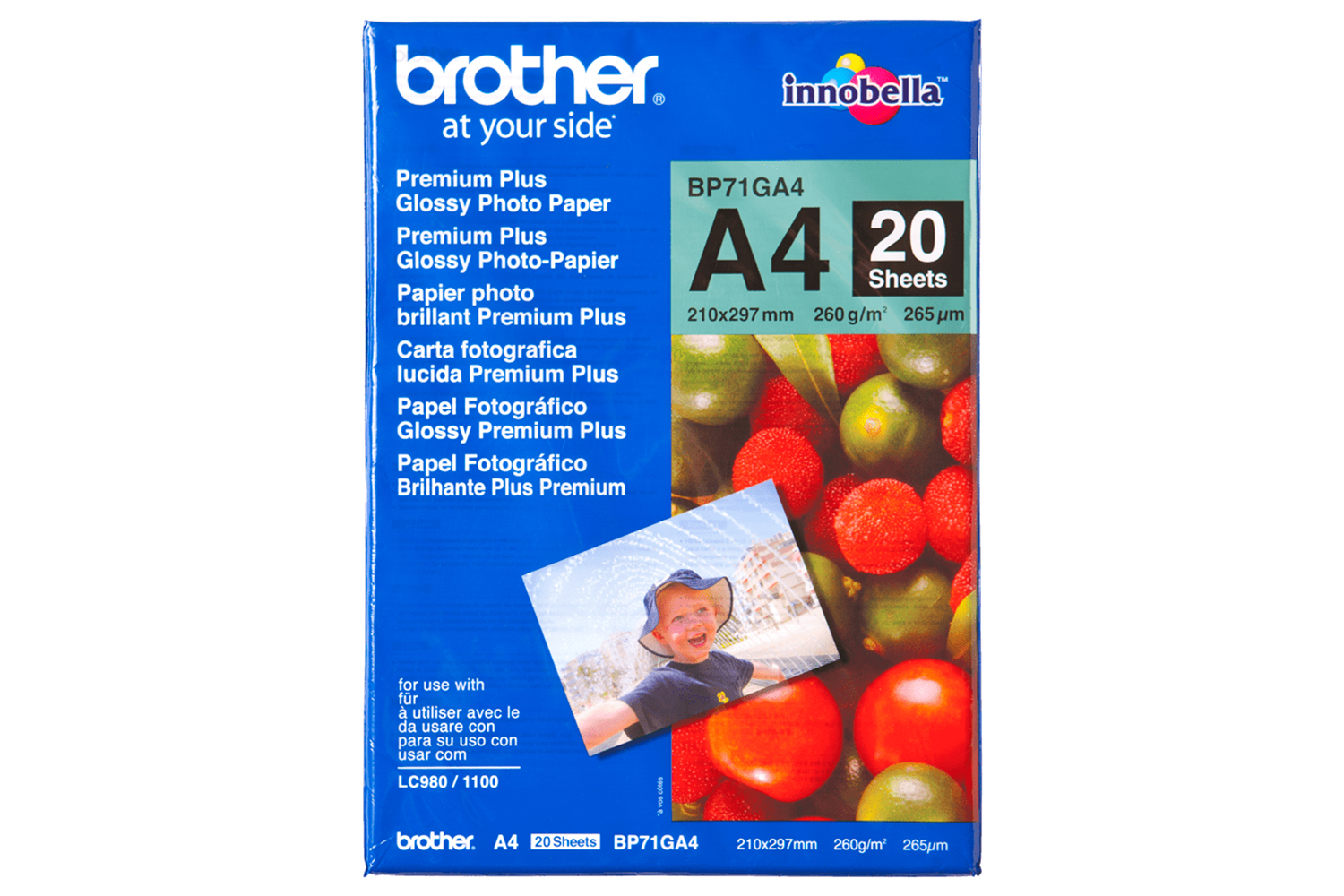 Brother BP71GA4 Premium Plus Glossy A4 Photo Paper | 20 Sheets