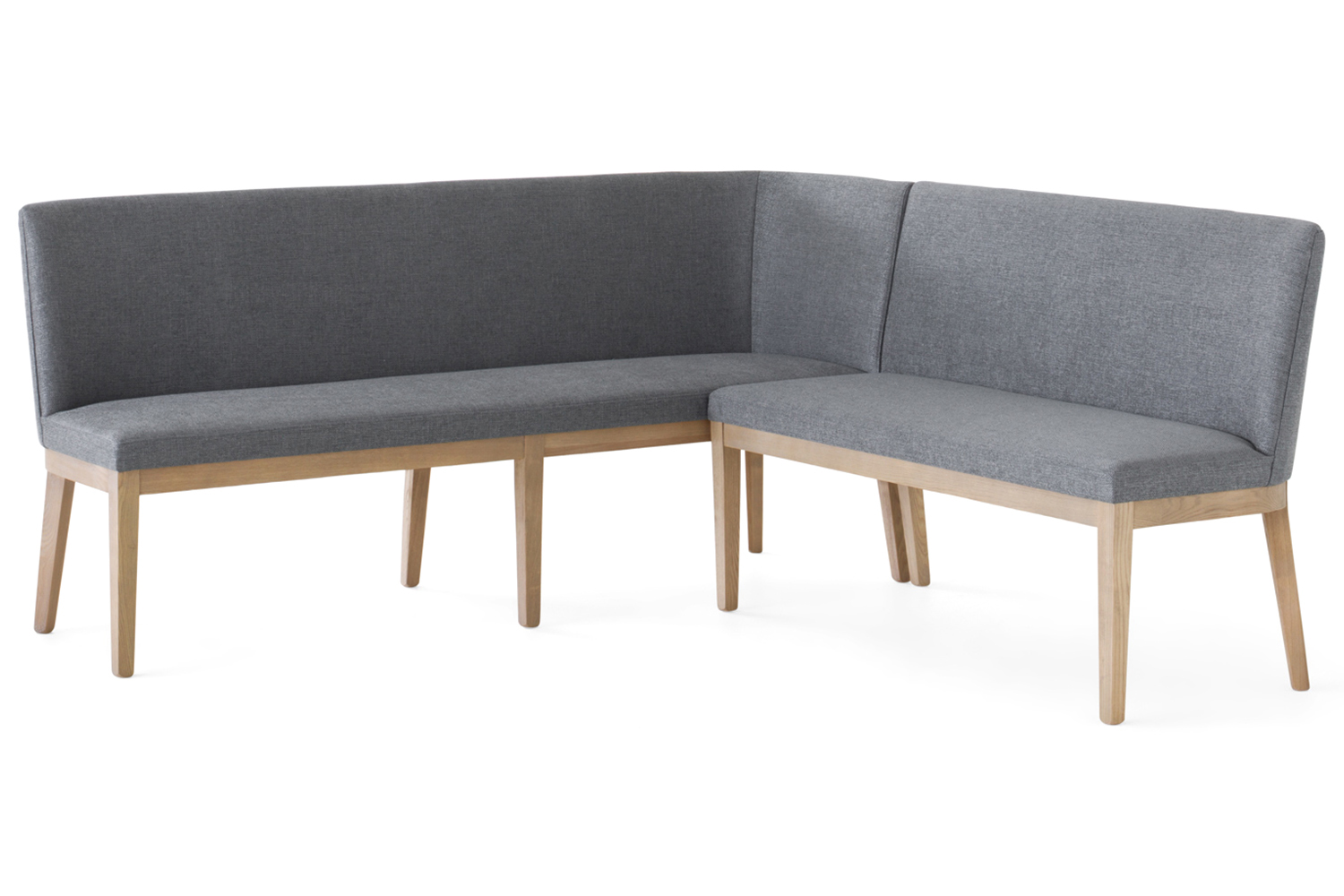 Flavia Long Corner Bench | Grey