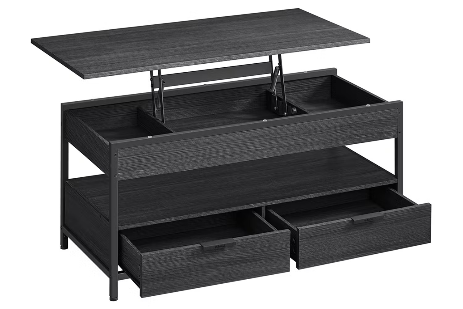 Vasagle Coffee Table with Storage Drawers | ‎Charcoal Grey/Ink Black [Ex-Display - DC250587-000063]