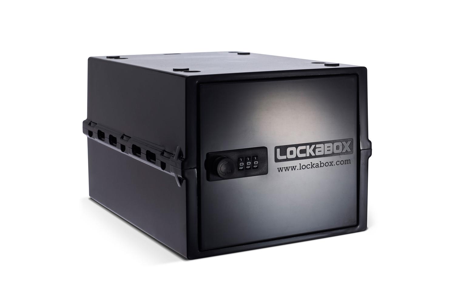 Lockabox One™ Jet | Premium Lockable Storage Box | 10 Litre Combination Lock Box For Food, Medicine & Home Safety