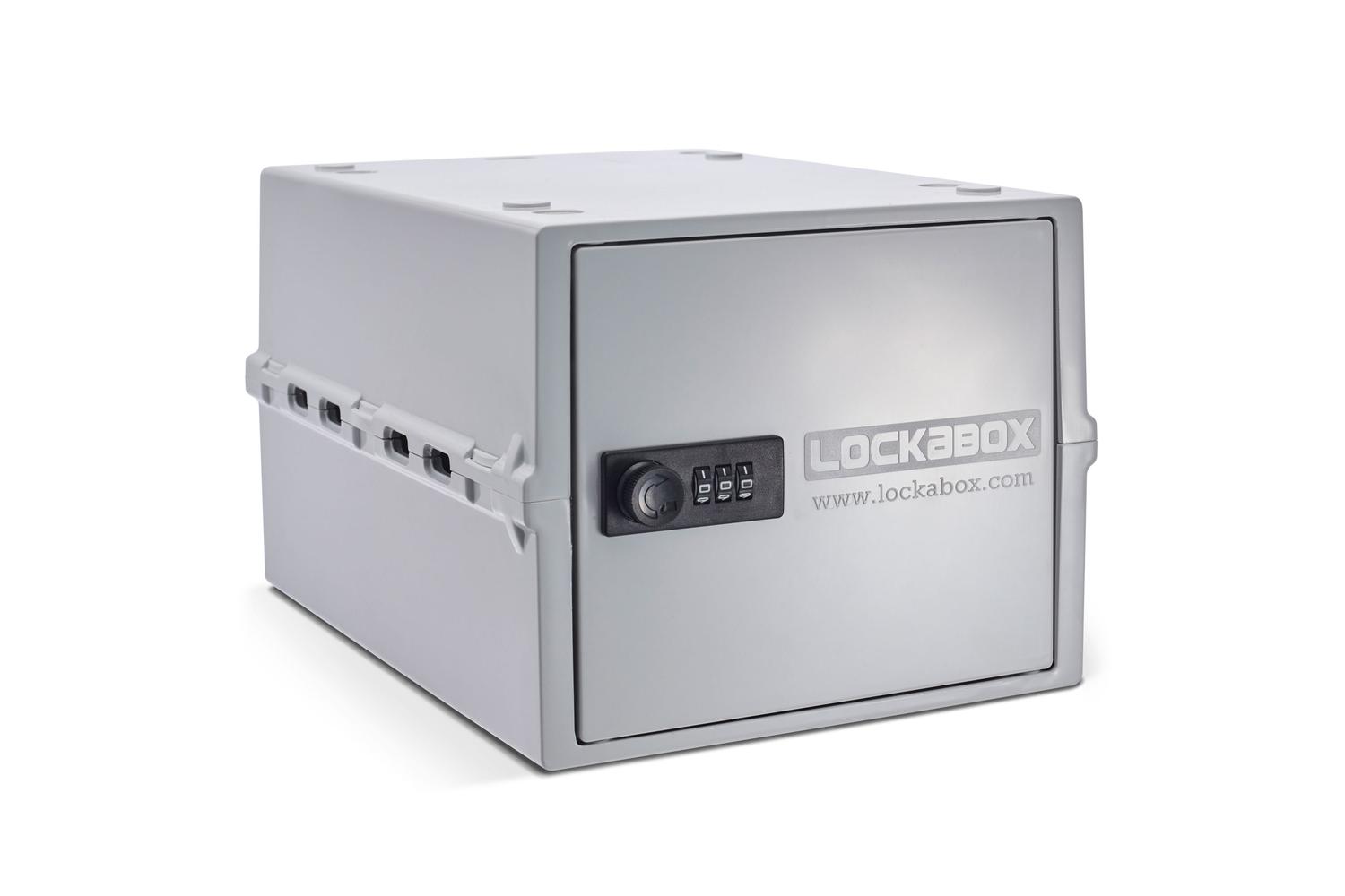 Lockabox One™ Opal White | Premium Lockable Storage Box | 10 Litre Combination Lock Box For Food, Medicine & Home Safety