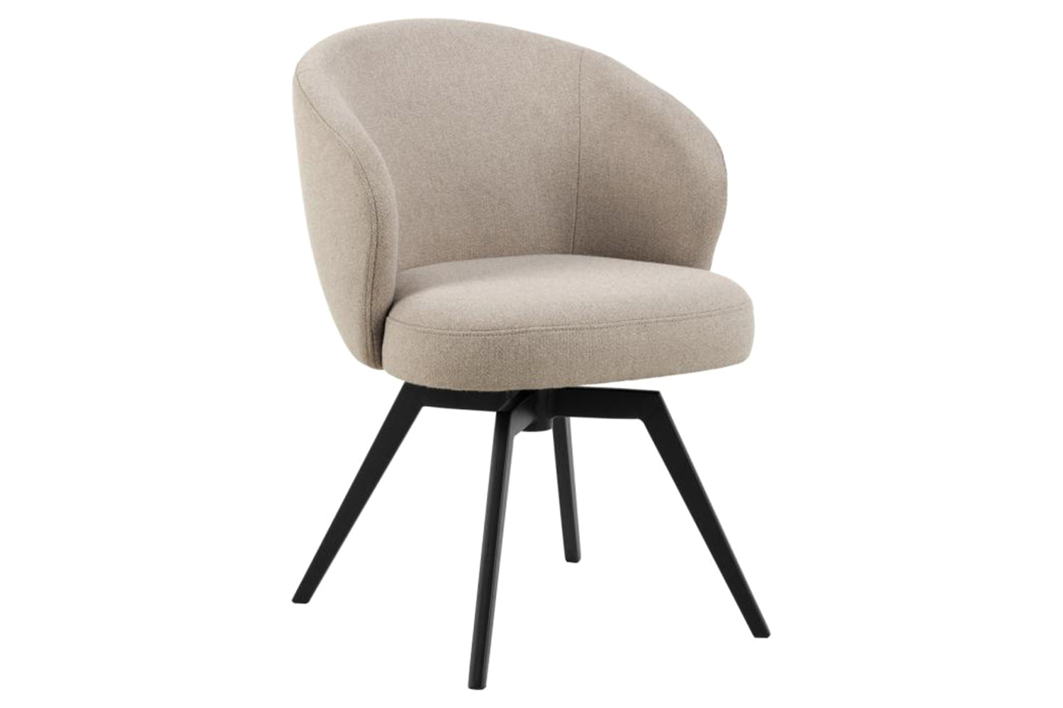 Darlene Dining Chair | Swivel | Taupe