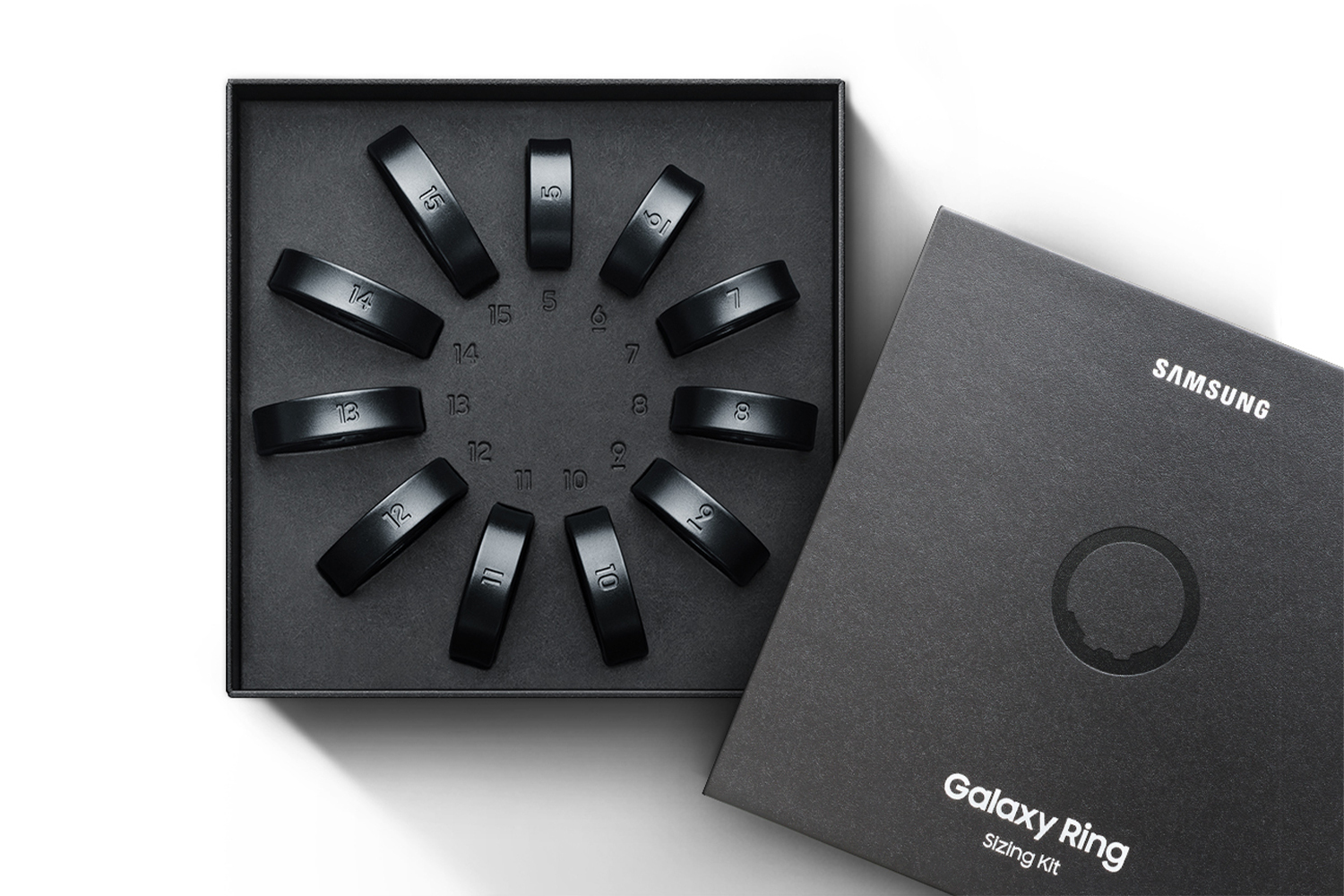 Samsung Galaxy Ring Sizing Kit | Size 5 to 15 | Titanium Black