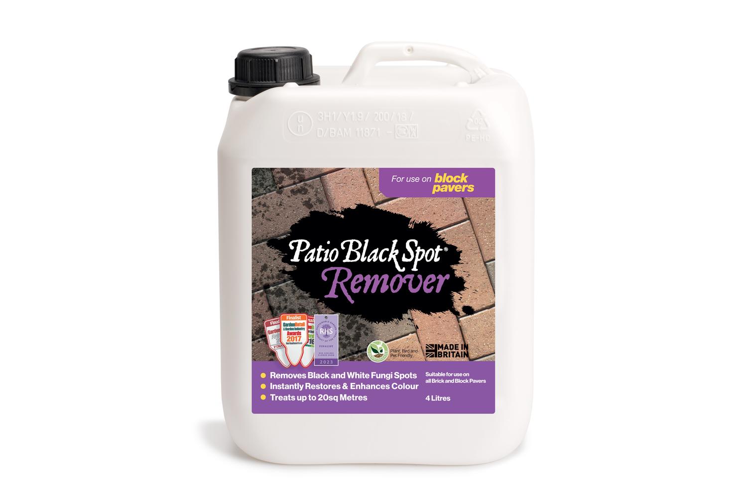 Patio Black Spot Block Paving Remover 2 Litres – Highly Efficient, Biodegradable, Acid-free – Perfect For Garden Stonework Care
