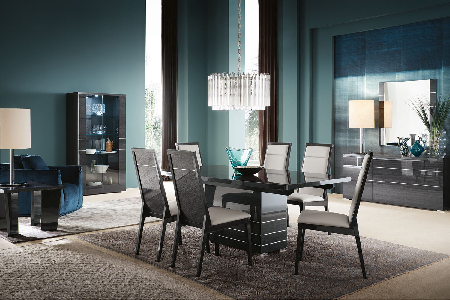 Versilia Extending Dining Table  | 196 - 250 Cm | Grey