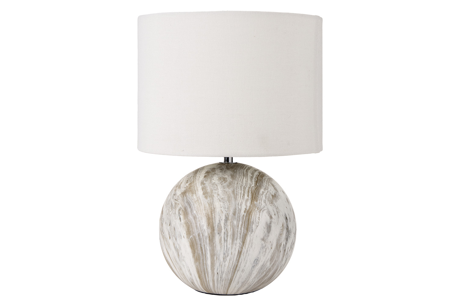 Ceramic Natural Stone Effect Table Lamp | Grey