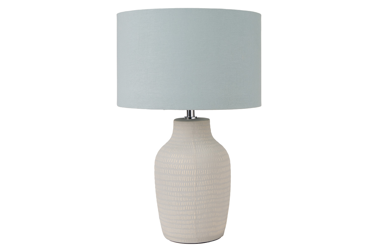 Ceramic Table Lamp | Duck Egg & Beige