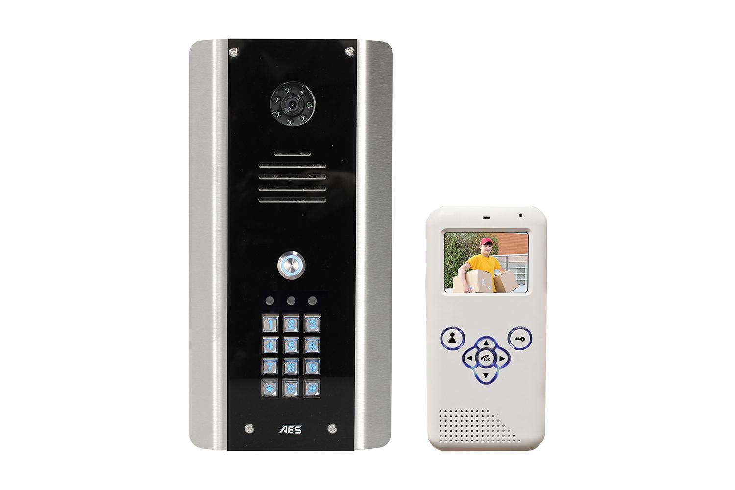 Aes Global Dect 705 Wireless Video Intercom With Keypad And Video Handset, Garage & Gate Automation System, Long Distance Range Intercom