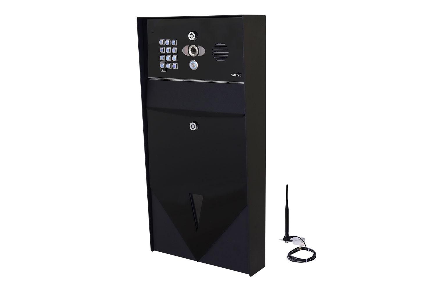 Aes Global Praetorian Black 4g Video Intercom Letterbox With Keypad - Secure, User-friendly And Remote Access Diy Security System
