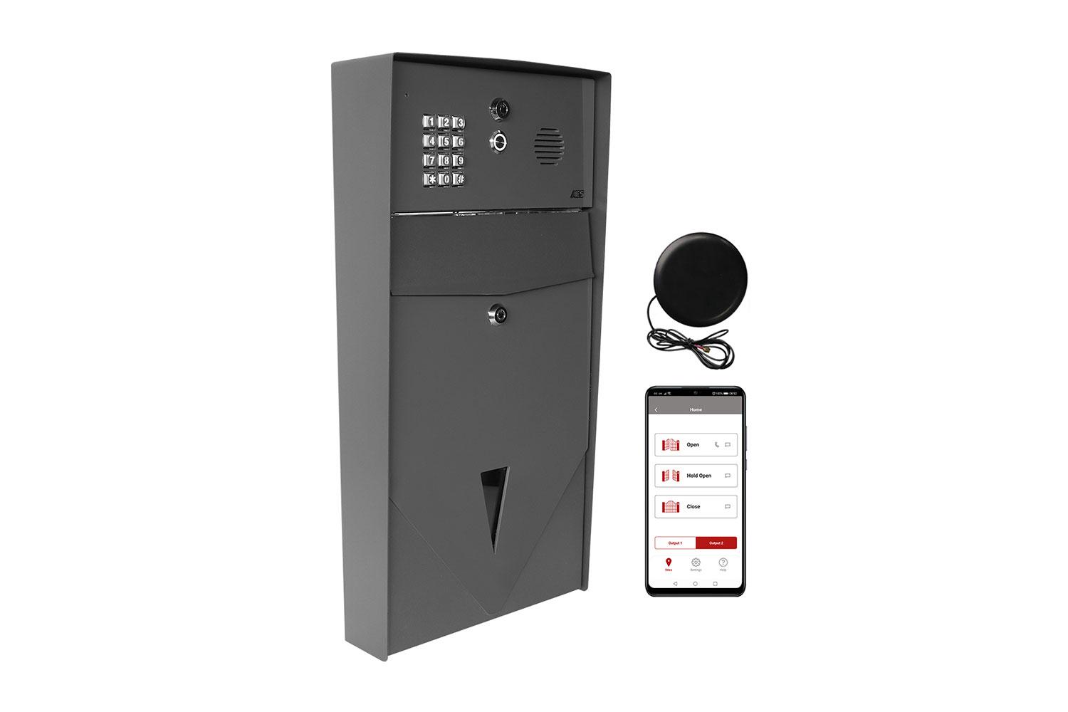 Aes Global Prime7 Grey 4g Audio Letterbox With Keypad (prime7-lak) - Innovative 4g Letterbox Intercom System