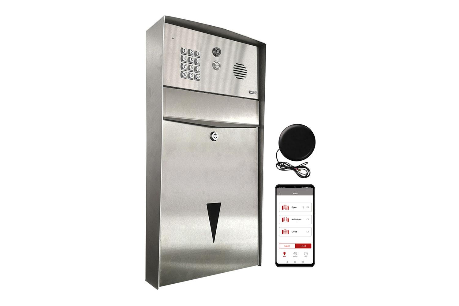 Aes Global Prime7 Stainless Steel 4g Audio Letterbox - Secure Property Access Solution