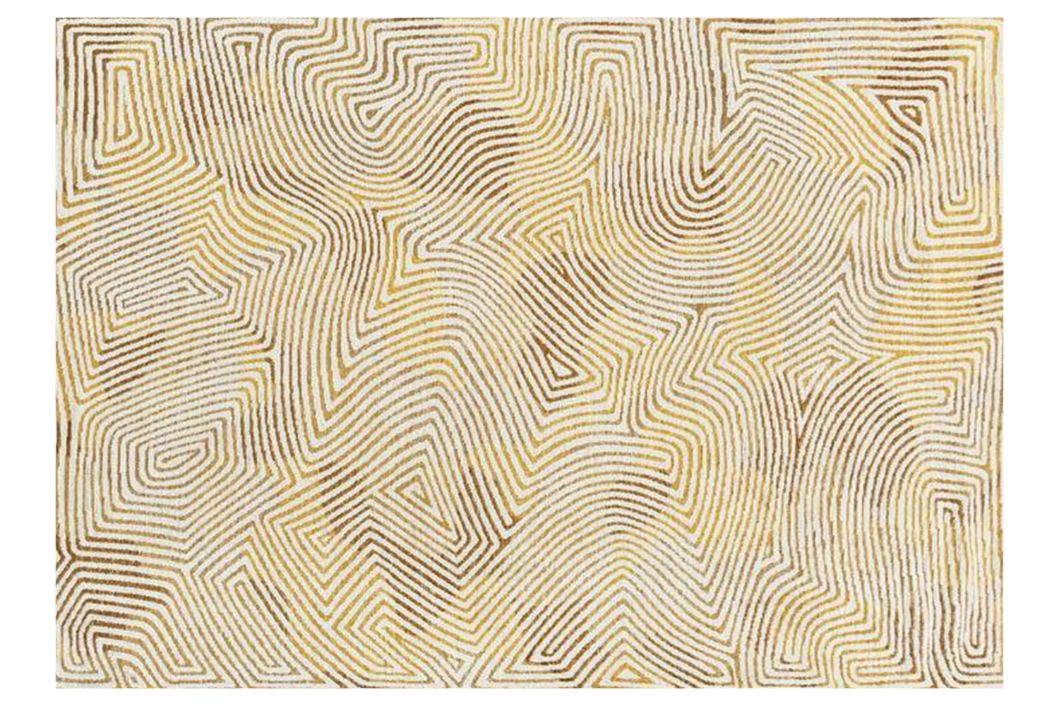 Louis De Poortere | Coral | Indoor Eco Rug | Yellow | 240 x 340 cm