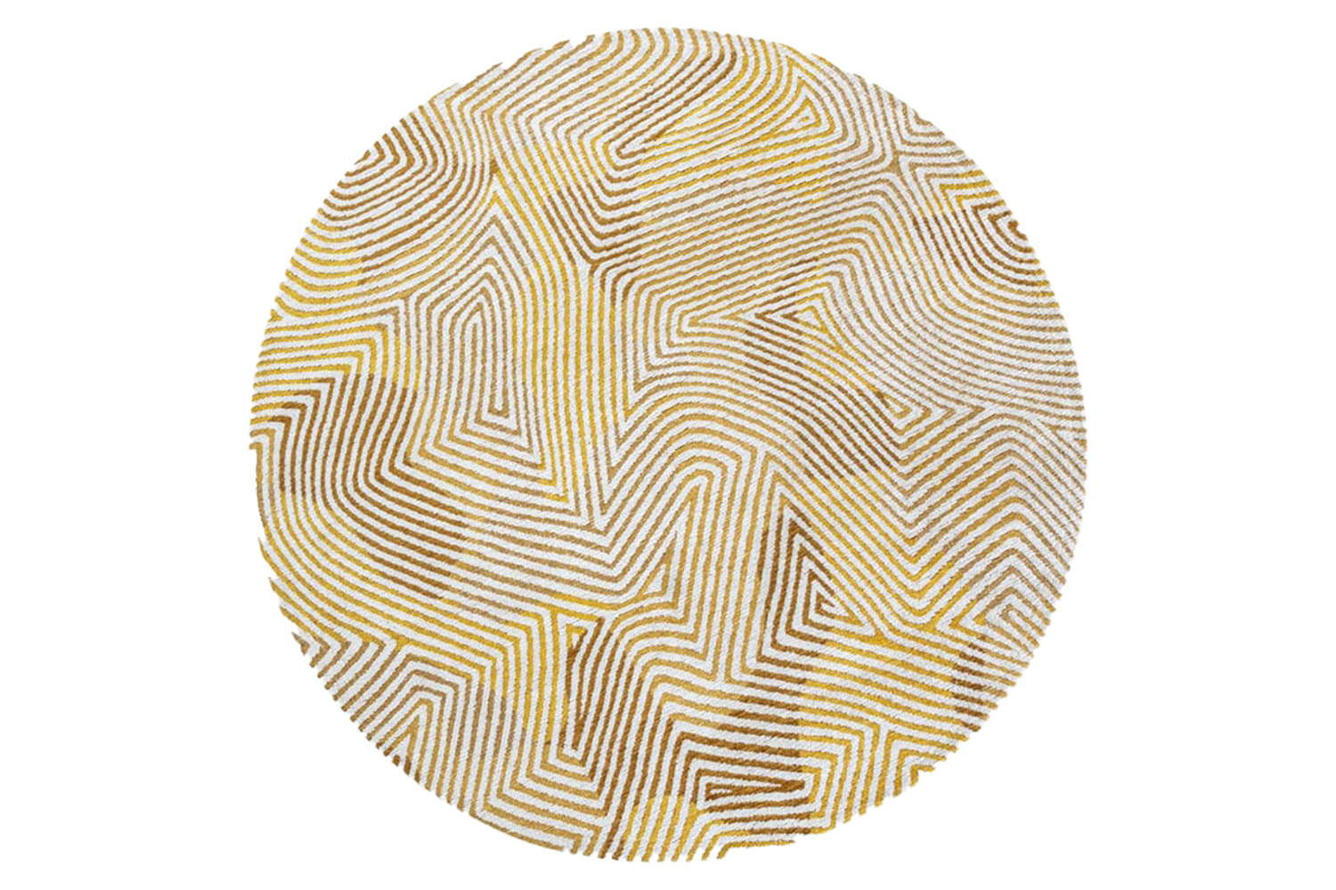 Louis De Poortere | Coral | Indoor Eco Rug | Yellow | 240 x 240 cm