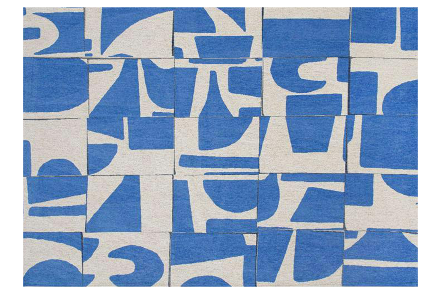 Louis De Poortere | Papercut | Indoor Eco Rug | Blue/White | 200 x 280 cm