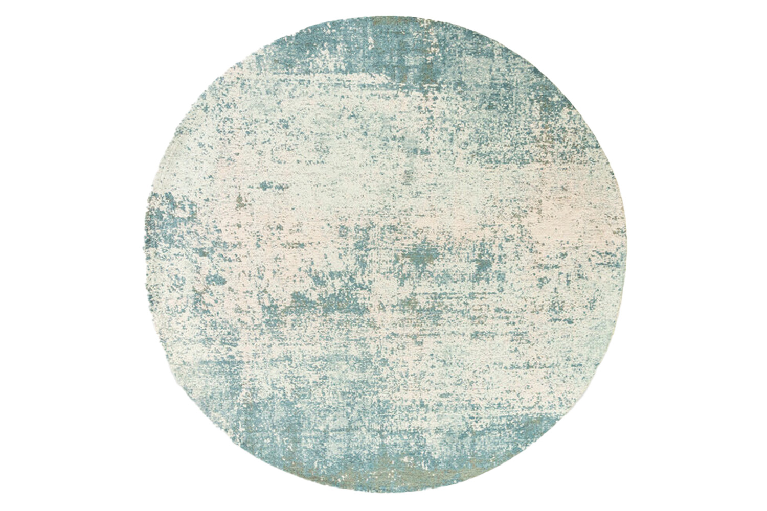 Louis De Poortere | Virgin Land Eco Rug | Blue | 140 x 140 cm