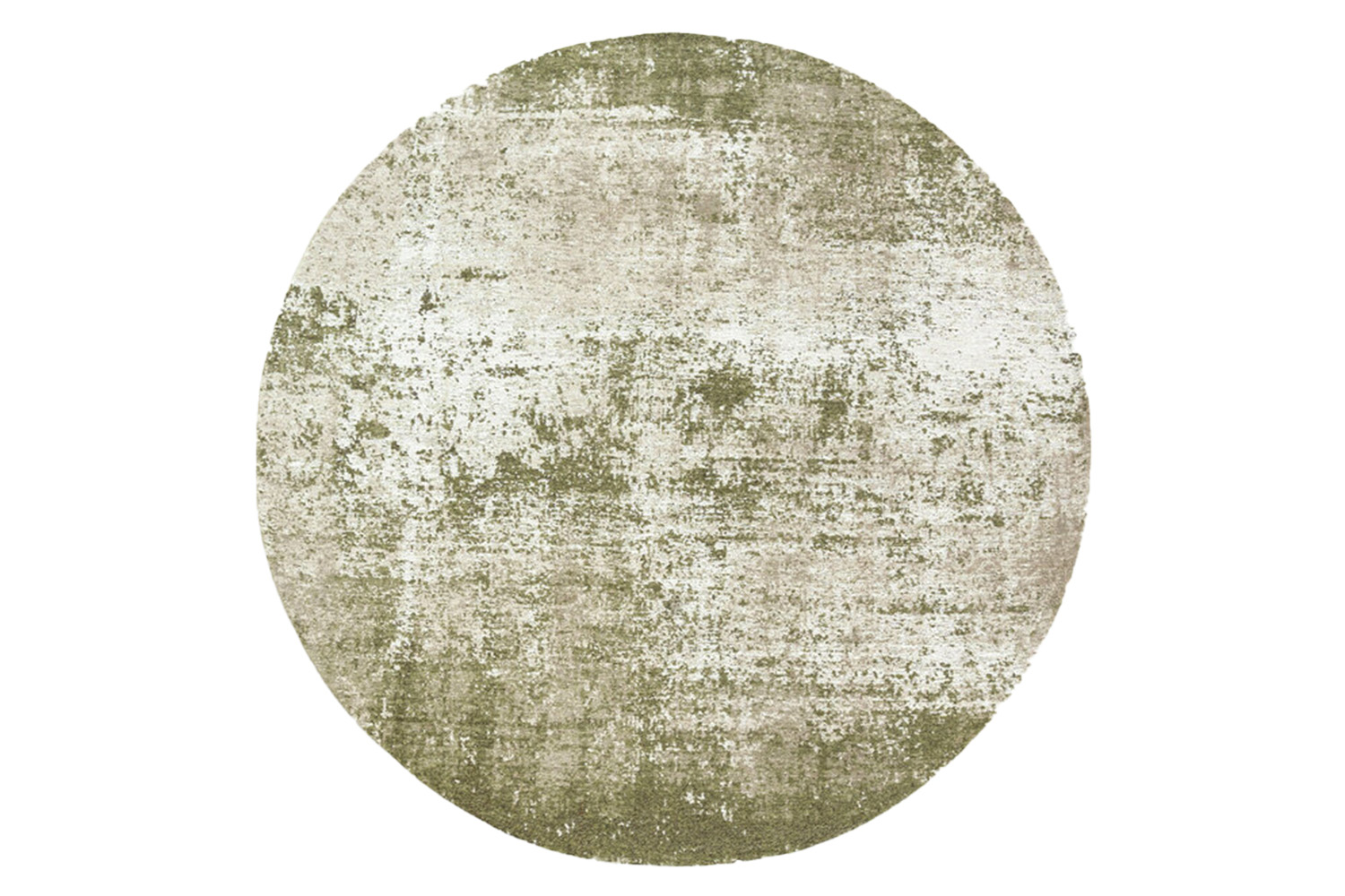 Louis De Poortere | Virgin Land Uranus Eco Rug | Green | 140 x 140 cm