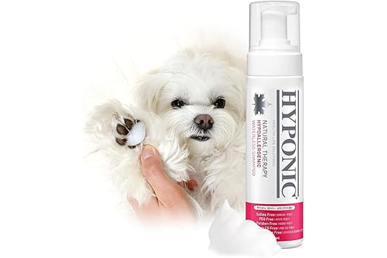 Hyponic Hypoallergenic Waterless Shampoo | Dog And Cat Shampoo | Natural Ingredients | 190ml