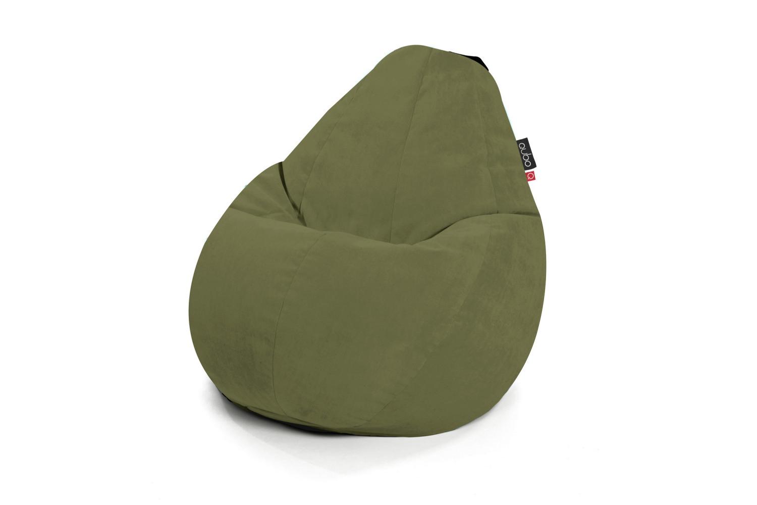 Qubo | Comfort 90 | Velvet Fit Bean Bag | Olive