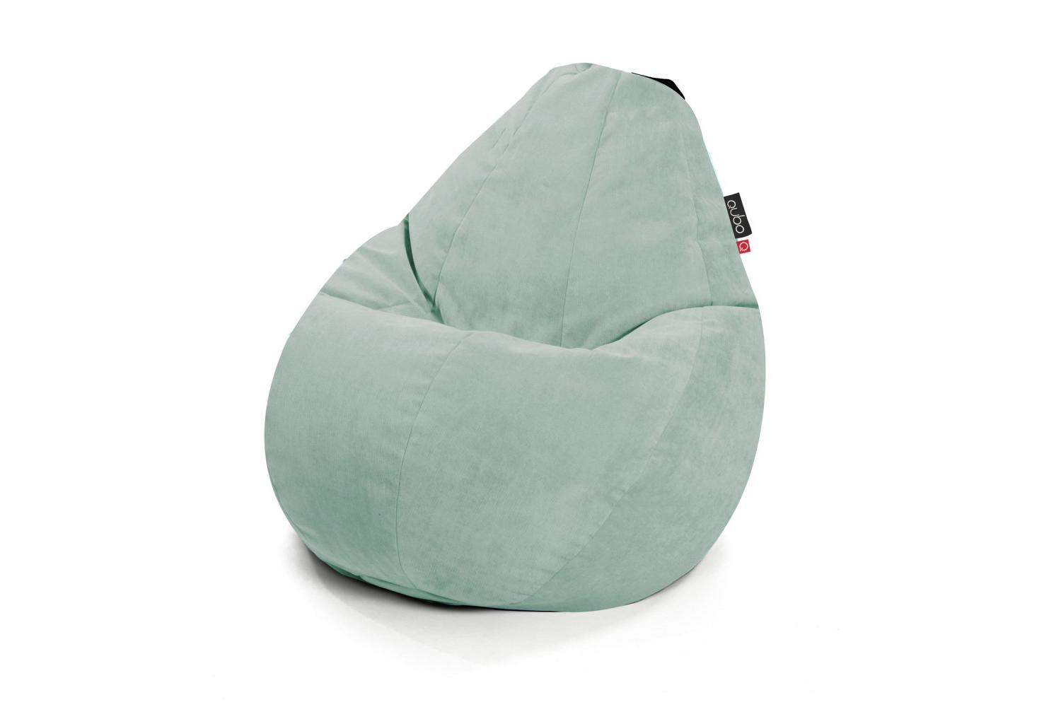 Qubo | Comfort 90 | Velvet Fit Bean Bag | Mint