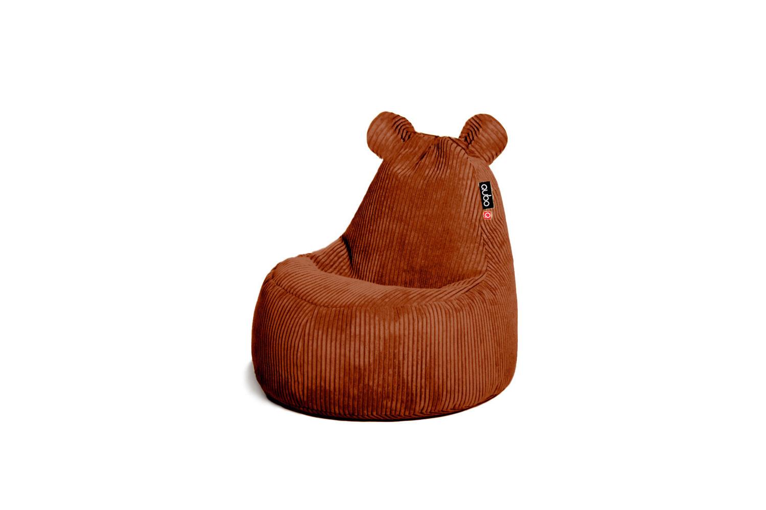 Qubo | Teddy | Feel Fit Bean Bag | Cinnamon