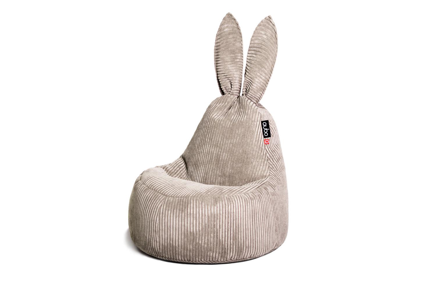 Qubo | Baby Rabbit | Feel Fit Bean Bag | Wood
