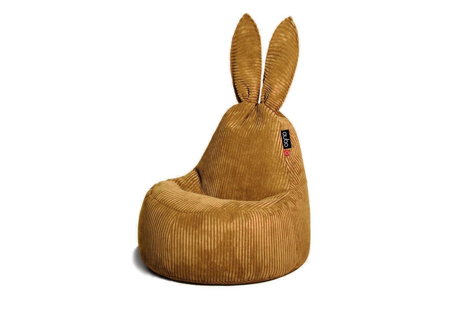 Qubo | Baby Rabbit | Feel Fit Bean Bag | Gatsby Gold