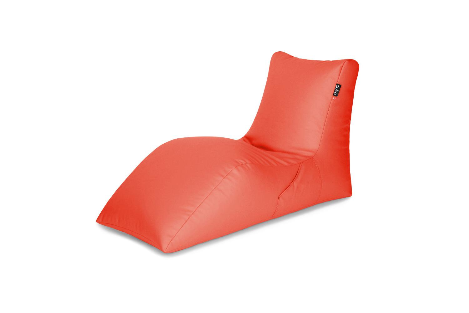 Qubo | Lounger | Soft Fit Bean Bag | Strawberry