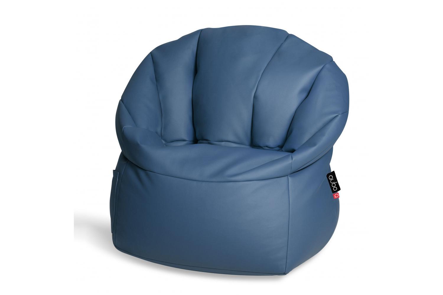 Qubo | Shell | Soft Fit Bean Bag | Plum