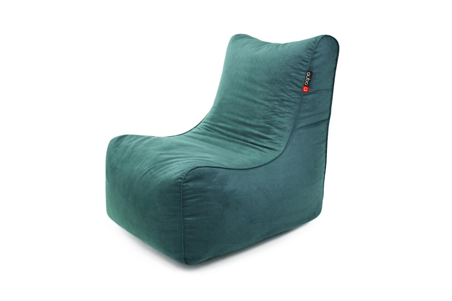 Qubo | Noa | Velvet Fit Bean Bag | Sea