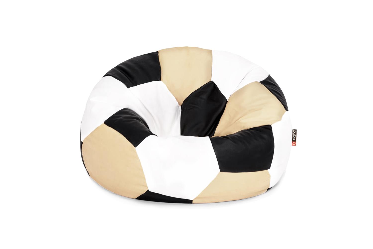 Qubo | Ronaldo | Pop Fit Bean Bag | Latte