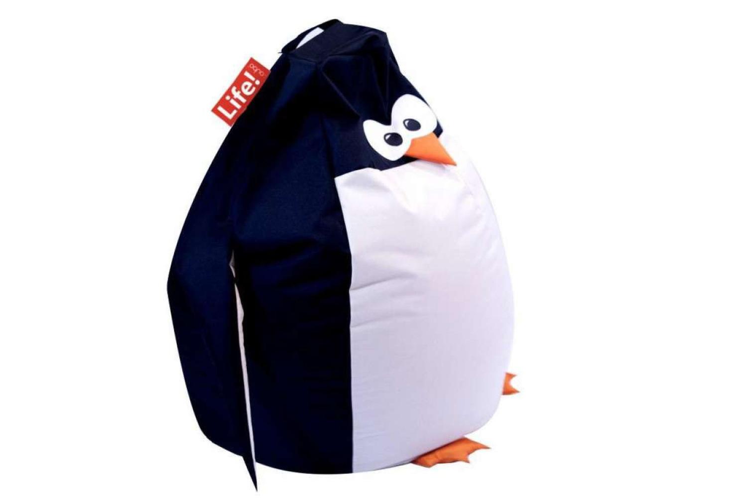 Qubo | Penguin | Velvet Fit Bean Bag | Reglisse
