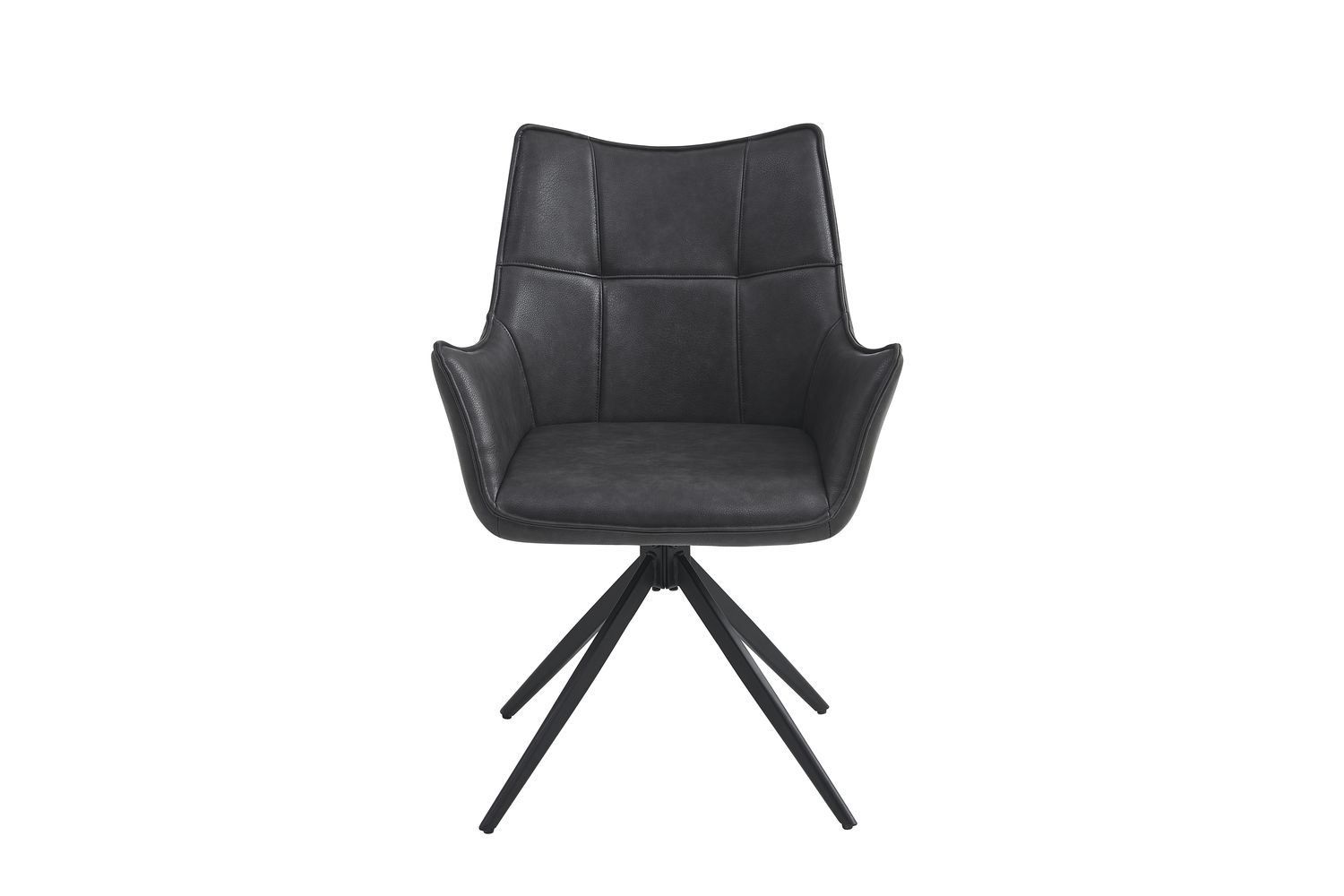 Vito Dining Chairs | Leather | Black | Set of 2